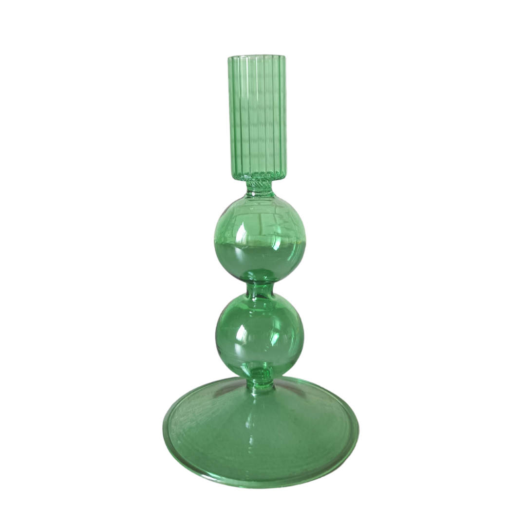 Bougeoir En Verre à Pied Transparent