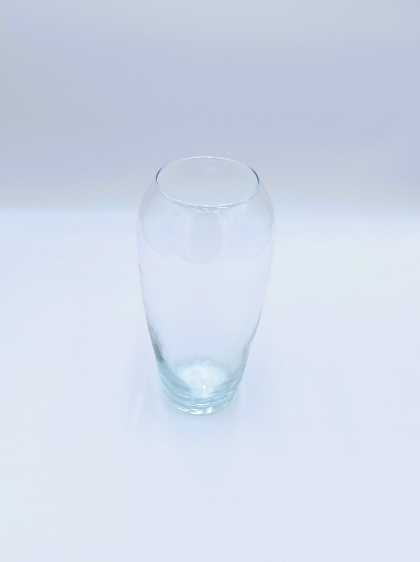 Vase en verre transparent H 26cm