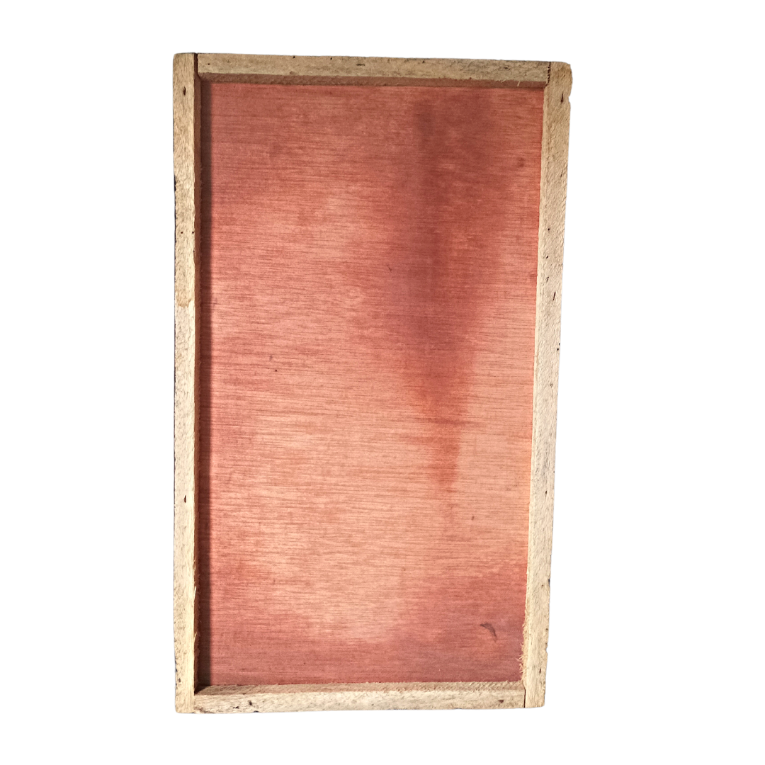 Tableau rectangle motif soleil en bois sculpté