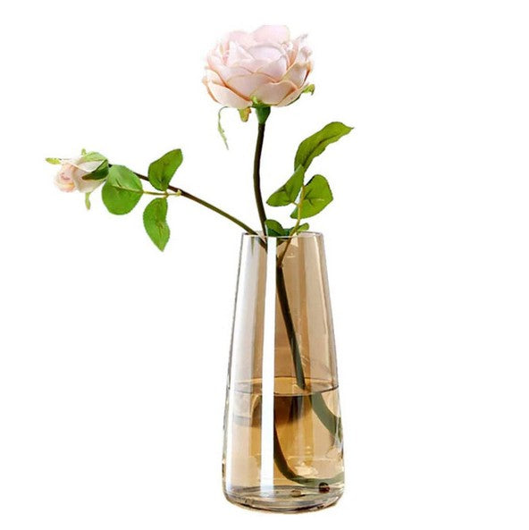 Vase en verre translucide brillant H 22cm