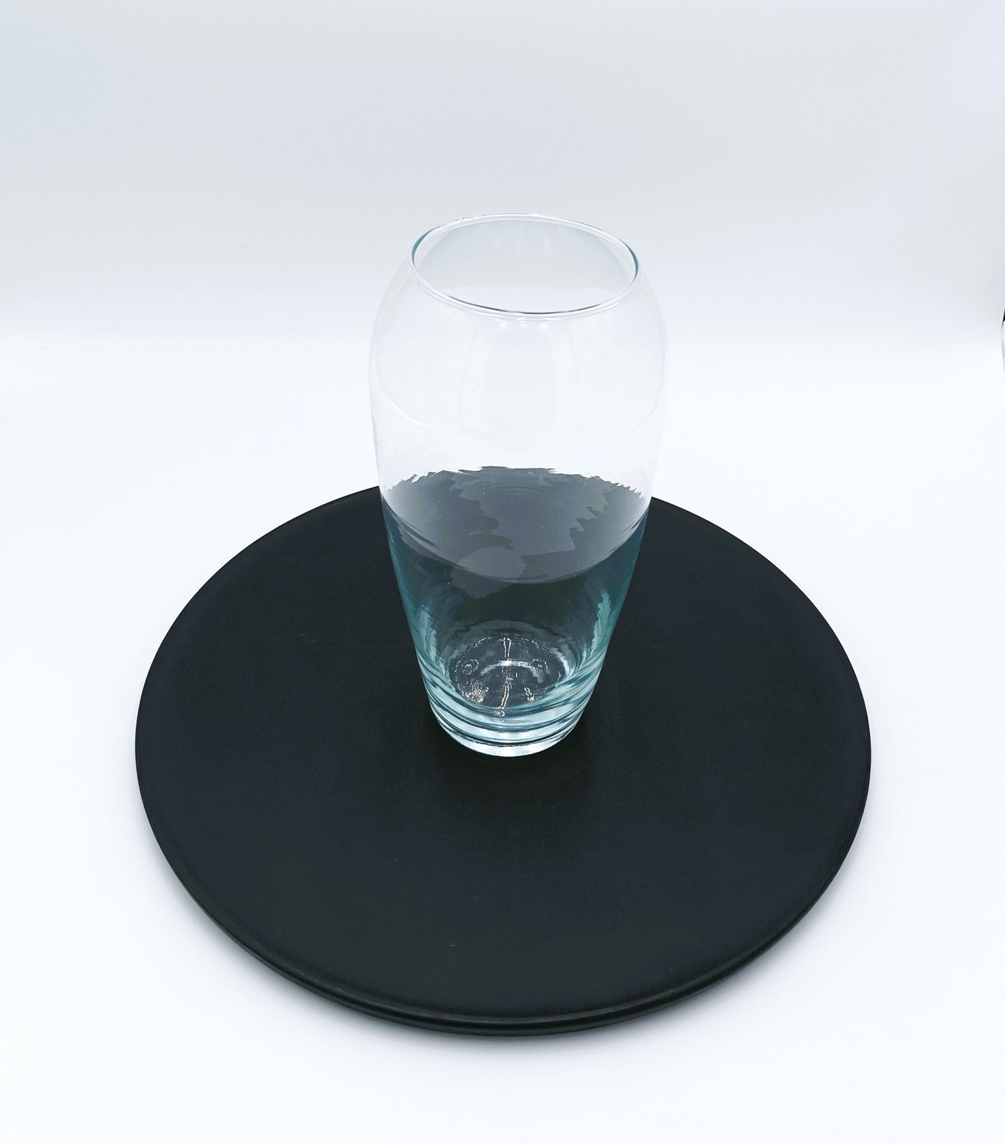 Vase en verre transparent H 26cm